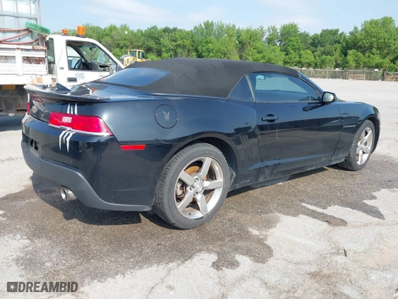 2014 Chevrolet Camaro LT with VIN 2G1FB3D31E9265526, listed as a IAAI auction lot 41940549 with 113,636 mi miles. Bid and sale history available at carsss.com. Image 4.