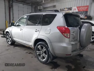 2008 Toyota RAV4 Sport with VIN JTMBK32V285047879, listed as a IAAI auction lot 41493882 with 229,642 mi miles. Bid and sale history available at carsss.com. Image 3.