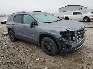 2021 GMC Acadia AT4 with VIN 1GKKNLLS4MZ168271, listed as a Copart auction lot 44726025 with 81,620 mi miles and Salvage Title. Bid and sale history available at carsss.com. Image 4.