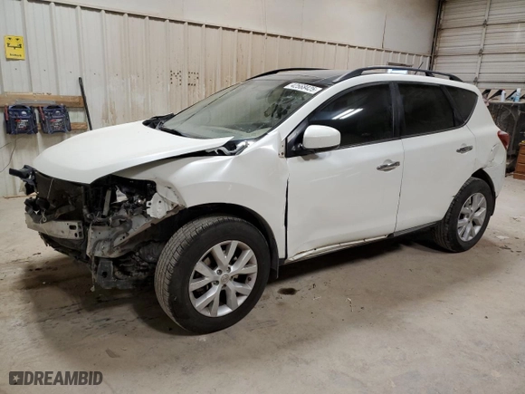 2012 Nissan Murano SL with VIN JN8AZ1MU6CW104768, listed as a Copart auction lot 42568425 with 0 mi miles and Salvage Title. Bid and sale history available at carsss.com. Image 1.