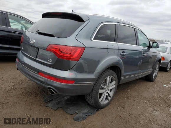 2014 Audi Q7 Premium Plus z VIN WA1LMAFE2ED003874, wystawiony jako Copart lot #50791485 z przebiegiem 65 619 mil mil oraz Szkoda całkowita • Salvage title. Historia ofert i sprzedaży dostępna na DreamBid. Obrazek 3.