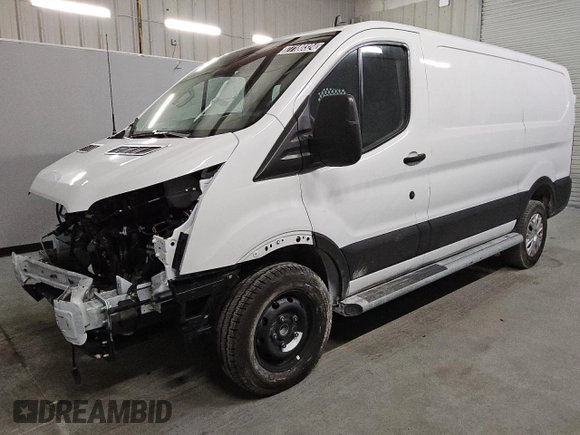 2023 Ford Transit Cargo with VIN 1FTBR1Y86PKA17978, listed as a Copart auction lot 77180324 with 20,173 mi miles and Clean Title. Bid and sale history available at DreamBid. Image 1.