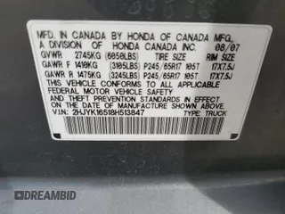 2008 Honda Ridgeline RTL with VIN 2HJYK16518H513847, listed as a Copart auction lot 72584504 with 230,137 mi miles and Salvage Title. Bid and sale history available at carsss.com. Image 12.