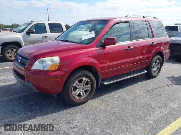 2005 Honda Pilot EX-L z VIN 5FNYF186X5B028381, wystawiony jako IAAI lot #41987808 z przebiegiem 128 155 mil mil oraz . Historia ofert i sprzedaży dostępna na DreamBid. Obrazek 2.