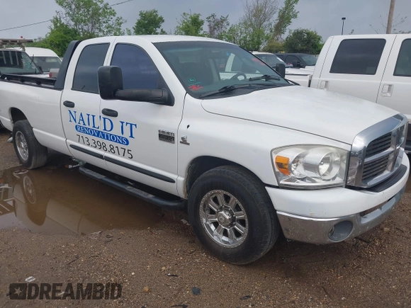2007 Dodge Ram 2500 ST with VIN 3D7KR28C77G740987, listed as a IAAI auction lot 41871734 with 232,568 mi miles. Bid and sale history available at carsss.com. Image 1.