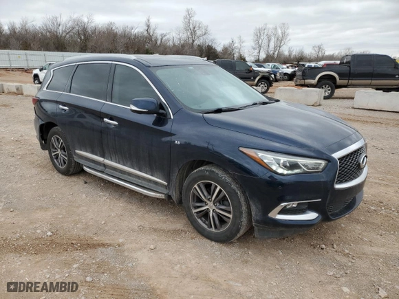 2017 Infiniti QX60 with VIN 5N1DL0MN4HC556381, listed as a Copart auction lot 47005435 with 125,299 mi miles and Salvage Title. Bid and sale history available at carsss.com. Image 4.