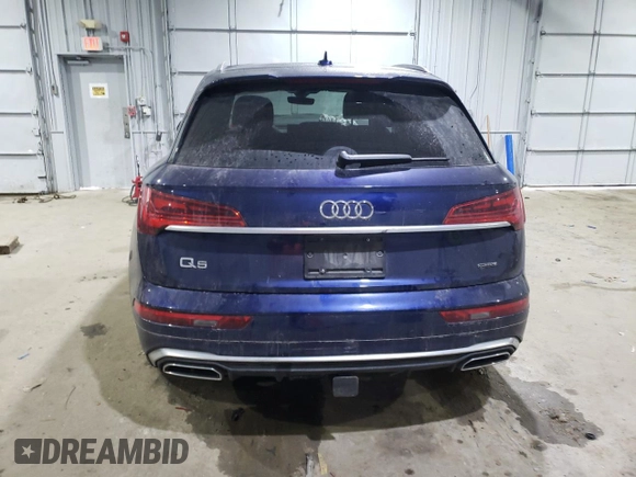 2023 Audi Q5 S line Prestige with VIN WA1FAAFY2P2163638, listed as a Copart auction lot 88689055 with 12,755 mi miles and Salvage Title. Bid and sale history available at carsss.com. Image 6.