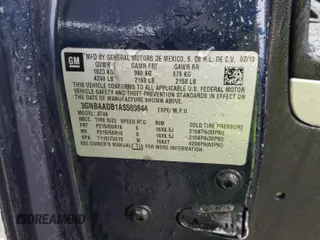 2010 Chevrolet HHR LS with VIN 3GNBAADB1AS589844, listed as a Copart auction lot 58507435 with Not provided miles and Salvage title. Bid and sale history available at DreamBid. Image 12.