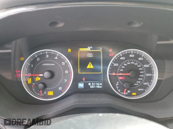 2019 Subaru Ascent with VIN 4S4WMAAD7K3442342, listed as a Copart auction lot 76063764 with 55,118 mi miles and Salvage title. Bid and sale history available at DreamBid. Image 9.