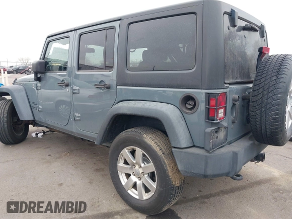 2014 Jeep Wrangler Unlimited Sport with VIN 1C4BJWDG4EL319259, listed as a IAAI auction lot 41494299 with 141,699 mi miles. Bid and sale history available at carsss.com. Image 3.