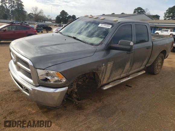 2012 Ram 2500 ST with VIN 3C6UD5CL9CG337816, listed as a Copart auction lot 41705985 with 288,252 mi miles and Salvage Title. Bid and sale history available at carsss.com. Image 1.