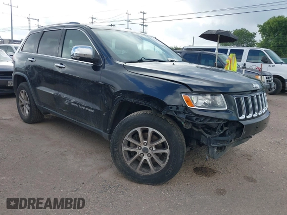 2014 Jeep Grand Cherokee Limited with VIN 1C4RJFBG8EC151465, listed as a IAAI auction lot 42561814 with 159,789 mi miles and . Bid and sale history available at DreamBid. Image 1.