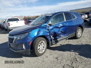 2023 Chevrolet Equinox LT with VIN 3GNAXTEG1PL198163, listed as a Copart auction lot 49311955 with 34,572 mi miles and Salvage title. Bid and sale history available at DreamBid. Image 1.