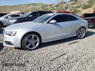 2014 Audi S5 Premium Plus with VIN WAUCGAFR7EA026615, listed as a Copart auction lot 55121824 with 17,817 mi miles and Salvage Title. Bid and sale history available at carsss.com. Image 1.