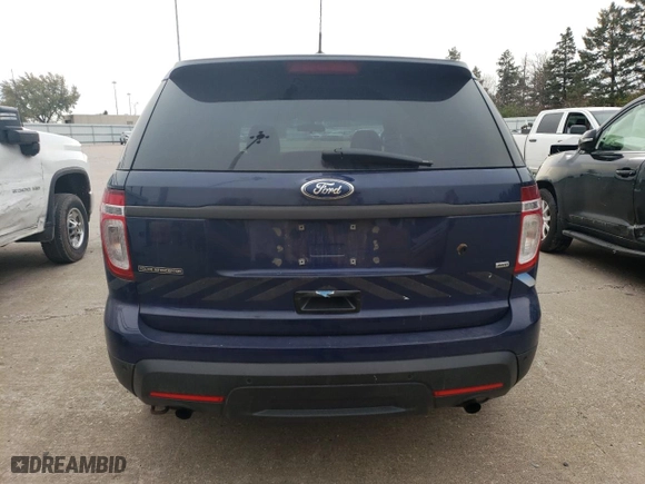 2013 Ford Utility Police Interceptor with VIN 1FM5K8AR3DGC63541, listed as a Copart auction lot 73618093 with 133,082 mi miles and Salvage Title. Bid and sale history available at carsss.com. Image 6.