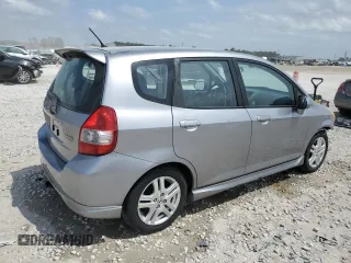 2008 Honda Fit Sport with VIN JHMGD37668S060698, listed as a Copart auction lot 53722995 with 204,346 mi miles and Salvage Title. Bid and sale history available at carsss.com. Image 3.