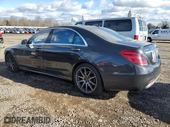 2018 Mercedes-Benz S 560 with VIN WDDUG8GB6JA398769, listed as a Copart auction lot 43329725 with 76,735 mi miles and Salvage Title. Bid and sale history available at carsss.com. Image 2.