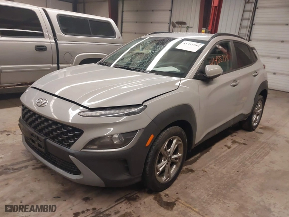 2022 Hyundai Kona SEL with VIN KM8K6CAB4NU839010, listed as a IAAI auction lot 41455784 with 49,118 mi miles. Bid and sale history available at carsss.com. Image 17.