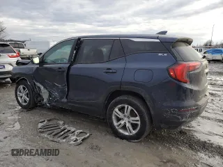 2018 GMC Terrain SLE with VIN 3GKALMEV9JL280193, listed as a Copart auction lot 46671245 with 185,753 mi miles and Salvage Title. Bid and sale history available at carsss.com. Image 2.