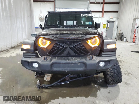 2021 Jeep Gladiator Willys with VIN 1C6HJTAG7ML595714, listed as a Copart auction lot 47096425 with 90,728 mi miles and Salvage Title. Bid and sale history available at carsss.com. Image 5.