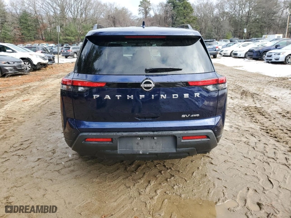 2022 Nissan Pathfinder SV with VIN 5N1DR3BC0NC213967, listed as a Copart auction lot 83631504 with 52,470 mi miles and Clean Title. Bid and sale history available at carsss.com. Image 6.