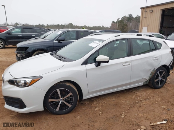 2022 Subaru Impreza Premium with VIN 4S3GTAV6XN3715561, listed as a IAAI auction lot 41568387 with 20,802 mi miles. Bid and sale history available at carsss.com. Image 15.