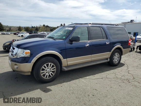 2012 Ford Expedition Max King Ranch with VIN 1FMJK1J52CEF48762, listed as a Copart auction lot 49927105 with 108,235 mi miles and Clean title. Bid and sale history available at DreamBid. Image 1.