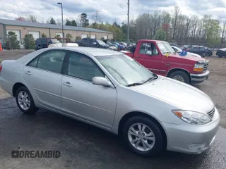 2005 Toyota Camry LE with VIN 4T1BF30K35U608097, listed as a IAAI auction lot 41908838 with 75,601 mi miles and . Bid and sale history available at DreamBid. Image 1.