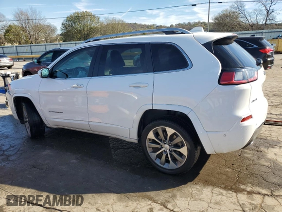 2019 Jeep Cherokee Overland with VIN 1C4PJMJN1KD269004, listed as a Copart auction lot 79611944 with 52,076 mi miles and Salvage title. Bid and sale history available at DreamBid. Image 2.