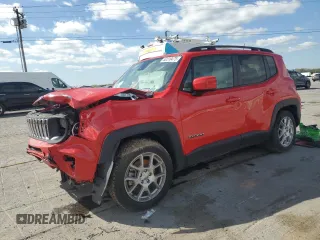 2021 Jeep Renegade Latitude z VIN ZACNJCBB7MPM58036, wystawiony jako Copart lot #56542815 z przebiegiem Nie podano mil oraz Szkoda całkowita • Salvage title. Historia ofert i sprzedaży dostępna na DreamBid. Obrazek 1.