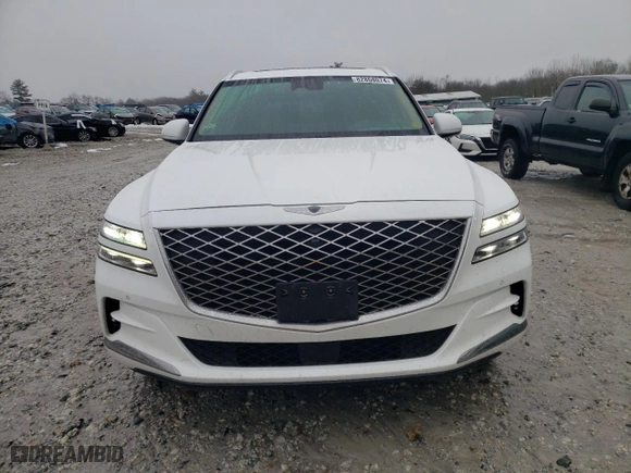 2022 Genesis GV80 with VIN KMUHCESCXNU094299, listed as a Copart auction lot 82868074 with 25,797 mi miles and Salvage Title. Bid and sale history available at carsss.com. Image 5.