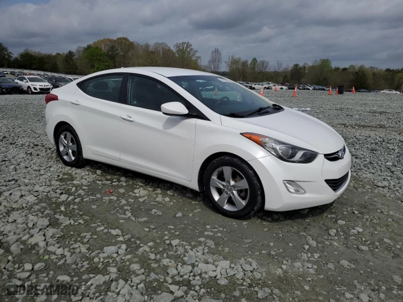 2013 Hyundai Elantra GLS PZEV with VIN 5NPDH4AEXDH386253, listed as a Copart auction lot 51627425 with 93,053 mi miles and Salvage Title. Bid and sale history available at carsss.com. Image 4.