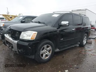 2007 Nissan Armada SE with VIN 5N1AA08C17N715135, listed as a IAAI auction lot 42292190 with 188,073 mi miles and . Bid and sale history available at DreamBid. Image 18.