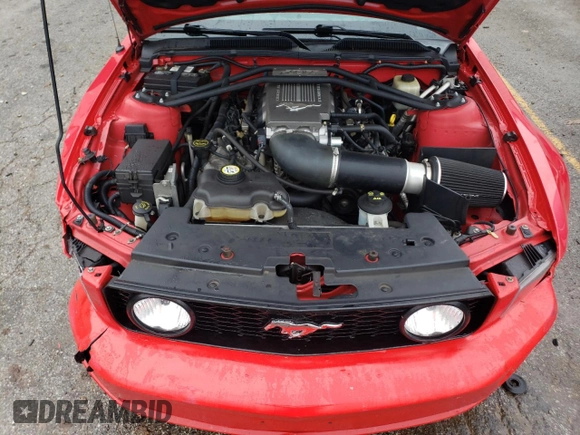 2008 Ford Mustang GT Deluxe with VIN 1ZVHT85H185131800, listed as a Copart auction lot 86317064 with 107,714 mi miles and Salvage Title. Bid and sale history available at DreamBid. Image 11.