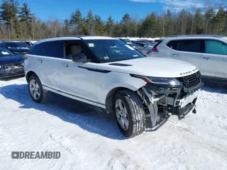 2021 Land Rover Range Rover Velar R-Dynamic S with VIN SALYT2EX7MA313339, listed as a IAAI auction lot 41595063 with 77,873 mi miles. Bid and sale history available at carsss.com. Image 1.