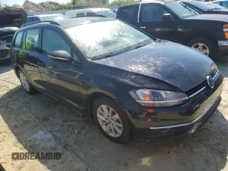 2019 Volkswagen Golf SportWagen S with VIN 3VWY57AU5KM510663, listed as a Copart auction lot 75022774 with 43,595 mi miles and Non Repairable. Bid and sale history available at carsss.com. Image 4.