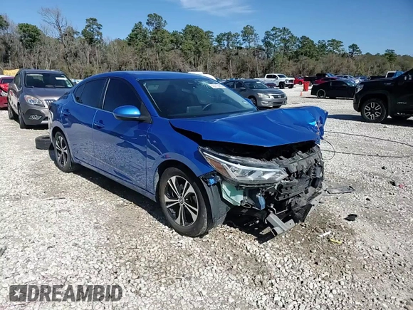2022 Nissan Sentra SV with VIN 3N1AB8CVXNY272950, listed as a Copart auction lot 42113565 with 62,541 mi miles and Salvage Title. Bid and sale history available at carsss.com. Image 14.