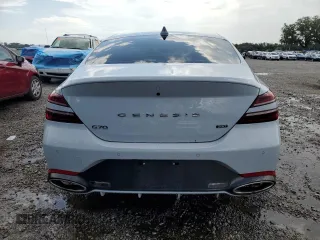 2023 Genesis G70 3.3T with VIN KMTG54TE0PU114678, listed as a Copart auction lot 58924245 with 68,456 mi miles and Non repairable. Bid and sale history available at DreamBid. Image 6.