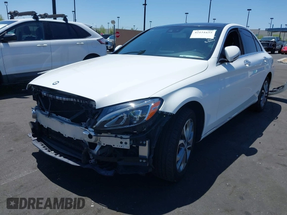 2016 Mercedes-Benz C 300 Luxury with VIN 55SWF4KB1GU136095, listed as a IAAI auction lot 42151655 with 102,583 mi miles and . Bid and sale history available at carsss.com. Image 2.