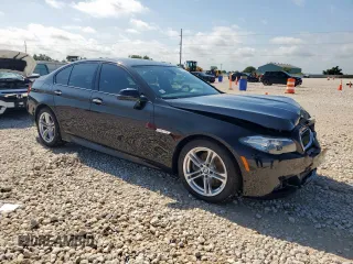 2015 BMW 5 Series 528i with VIN WBA5A5C59FD520199, listed as a Copart auction lot 59214725 with 116,914 mi miles and Salvage title. Bid and sale history available at DreamBid. Image 4.