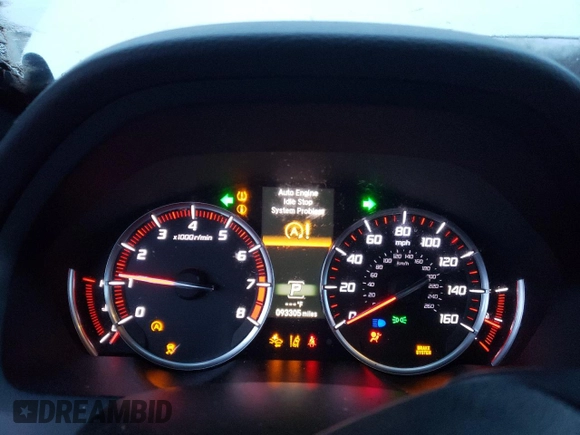 2020 Acura TLX w/A-Spec Pkg with VIN 19UUB3F62LA002681, listed as a Copart auction lot 83620234 with 93,305 mi miles and Salvage Title. Bid and sale history available at carsss.com. Image 9.