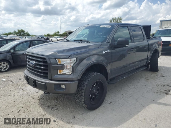 2017 Ford F-150 XL with VIN 1FTEW1EF5HFA56418, listed as a Copart auction lot 58428345 with 118,665 mi miles and Salvage title. Bid and sale history available at DreamBid. Image 1.