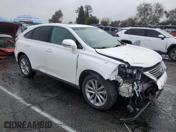 2015 Lexus RX 450h with VIN 2T2ZB1BAXFC004029, listed as a Copart auction lot 43404555 with 152,635 mi miles and Salvage Title. Bid and sale history available at DreamBid. Image 4.