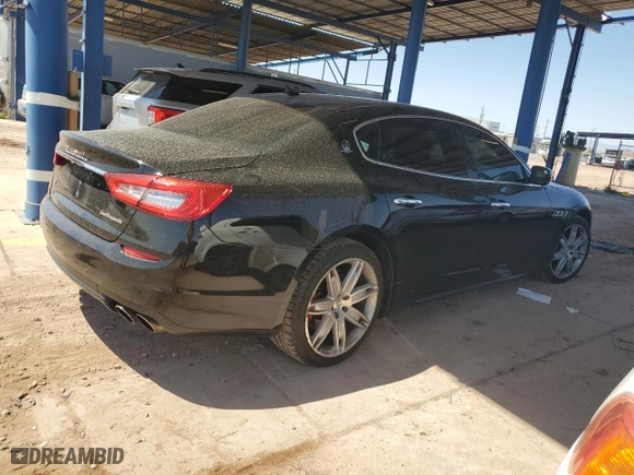 2015 Maserati Quattroporte S Q4 with VIN ZAM56RRA5F1130200, listed as a Copart auction lot 51990285 with 73,066 mi miles and Salvage Title. Bid and sale history available at carsss.com. Image 3.
