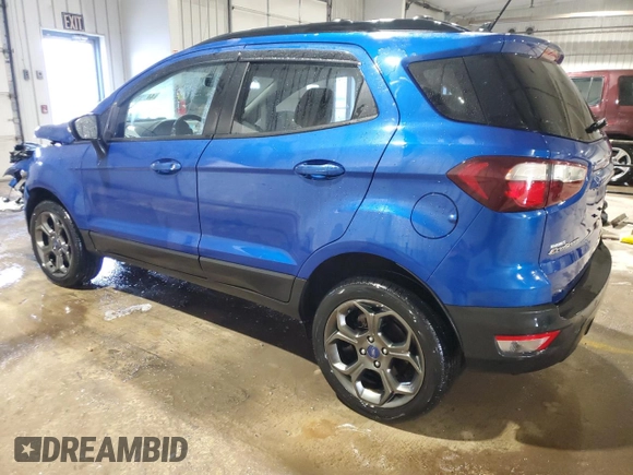 2018 Ford EcoSport SES z VIN MAJ6P1CL6JC189860, wystawiony jako Copart lot #44791845 z przebiegiem 92 069 mil mil oraz Szkoda całkowita • Salvage title. Historia ofert i sprzedaży dostępna na DreamBid. Obrazek 2.