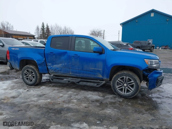 2021 Chevrolet Colorado 4WD Work Truck with VIN 1GCGTBEN0M1165911, listed as a IAAI auction lot 41944677 with 49,729 mi miles. Bid and sale history available at carsss.com. Image 13.