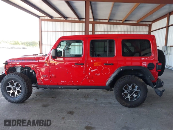 2021 Jeep Wrangler Unlimited Rubicon z VIN 1C4HJXFG8MW785318, wystawiony jako IAAI lot #42118969 z przebiegiem 61 572 mil mil oraz . Historia ofert i sprzedaży dostępna na DreamBid. Obrazek 14.