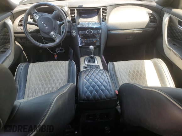 2017 Infiniti QX70 with VIN JN8CS1MU5HM141116, listed as a Copart auction lot 62124125 with 134,038 mi miles and Salvage title. Bid and sale history available at DreamBid. Image 8.