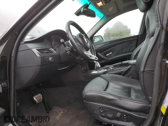 2008 BMW 5 Series 550i with VIN WBANW53568CT53794, listed as a Copart auction lot 48486205 with 161,371 mi miles and Salvage Title. Bid and sale history available at carsss.com. Image 7.