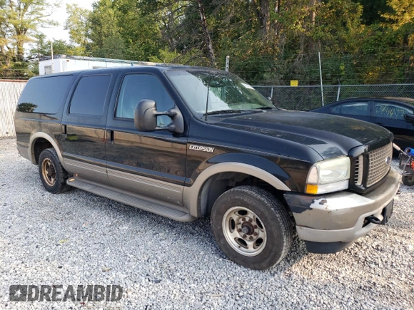 2003 Ford Excursion z VIN 1FMNU44S93EA06749, wystawiony jako Copart lot #69998734 z przebiegiem 209 822 mil mil oraz Czysty tytuł • Clean title. Historia ofert i sprzedaży dostępna na DreamBid. Obrazek 4.